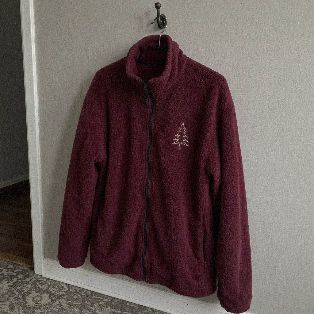Personlig broderad fleecejacka