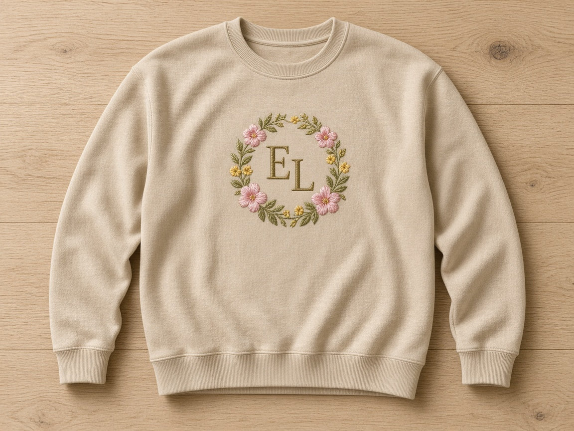 Personlig broderad tröja
