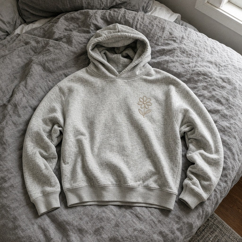 Personlig croppad hoodie