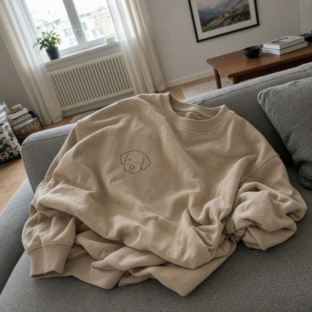 Personlig broderad tröja